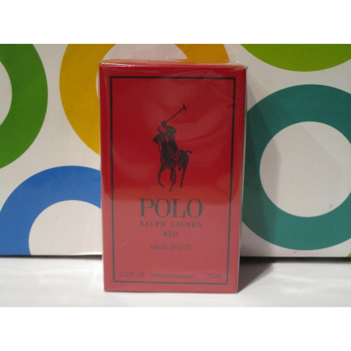 Ralph Lauren Polo Red For Men Toilette Spray 2.5 OZ Box