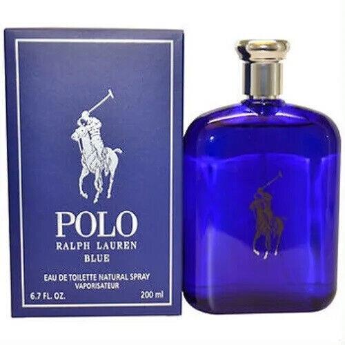 Polo Blue By Ralph Lauren Men 6.7 oz 200 ml Eau De Toilette Spray