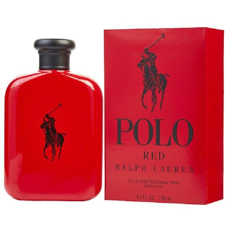 Ralph Lauren RL Polo Red For Men Cologne 4.2 oz 125 ml Edt Spray