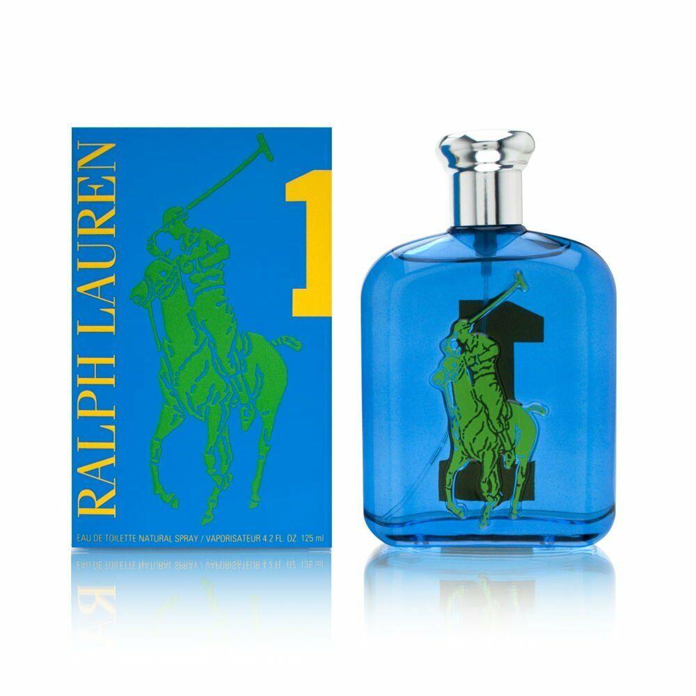 Polo Big Pony 1 Blue By Ralph Lauren Men 4.2 oz Eau De Toilette Spray Rare