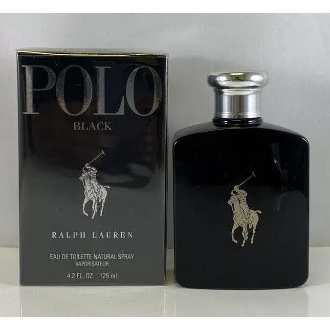 Polo Black Ralph Lauren 125ml 4.2 Oz Eau de Toilette Spray Men`s