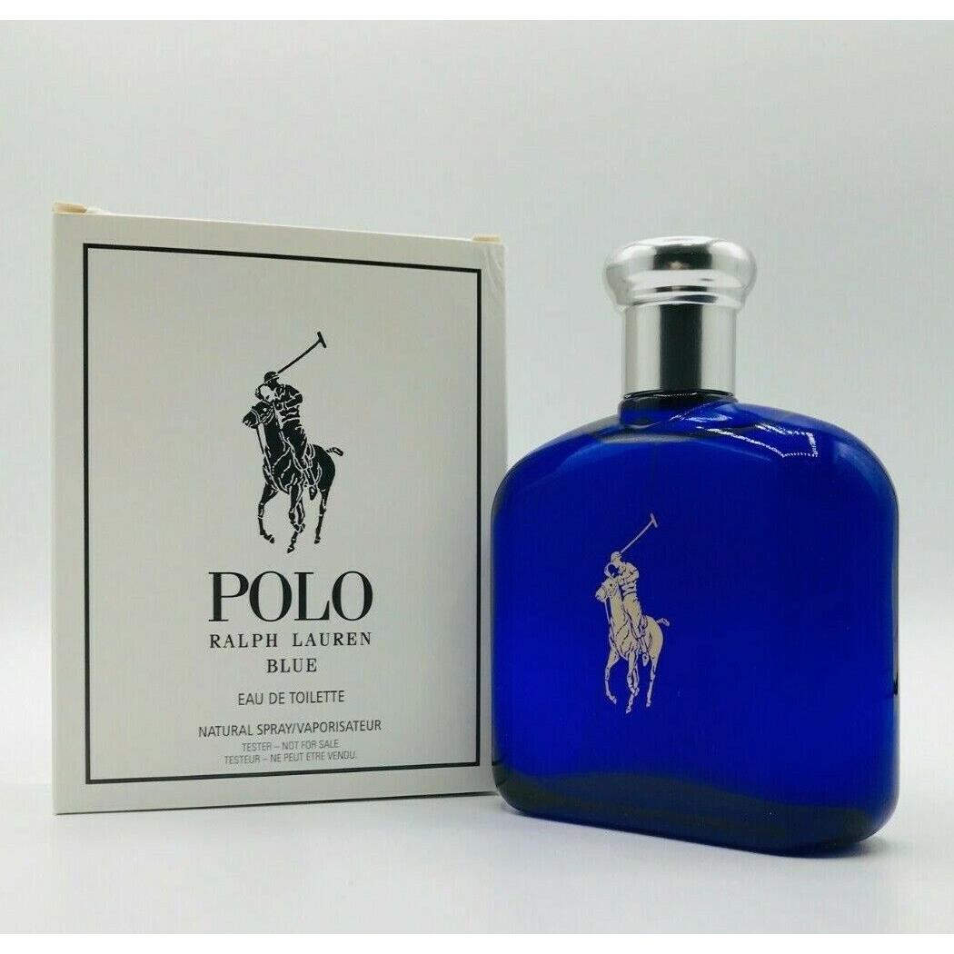 Ralph Lauren Polo Blue Men Cologne Spray 4.2 oz 125 ml Box As Shown