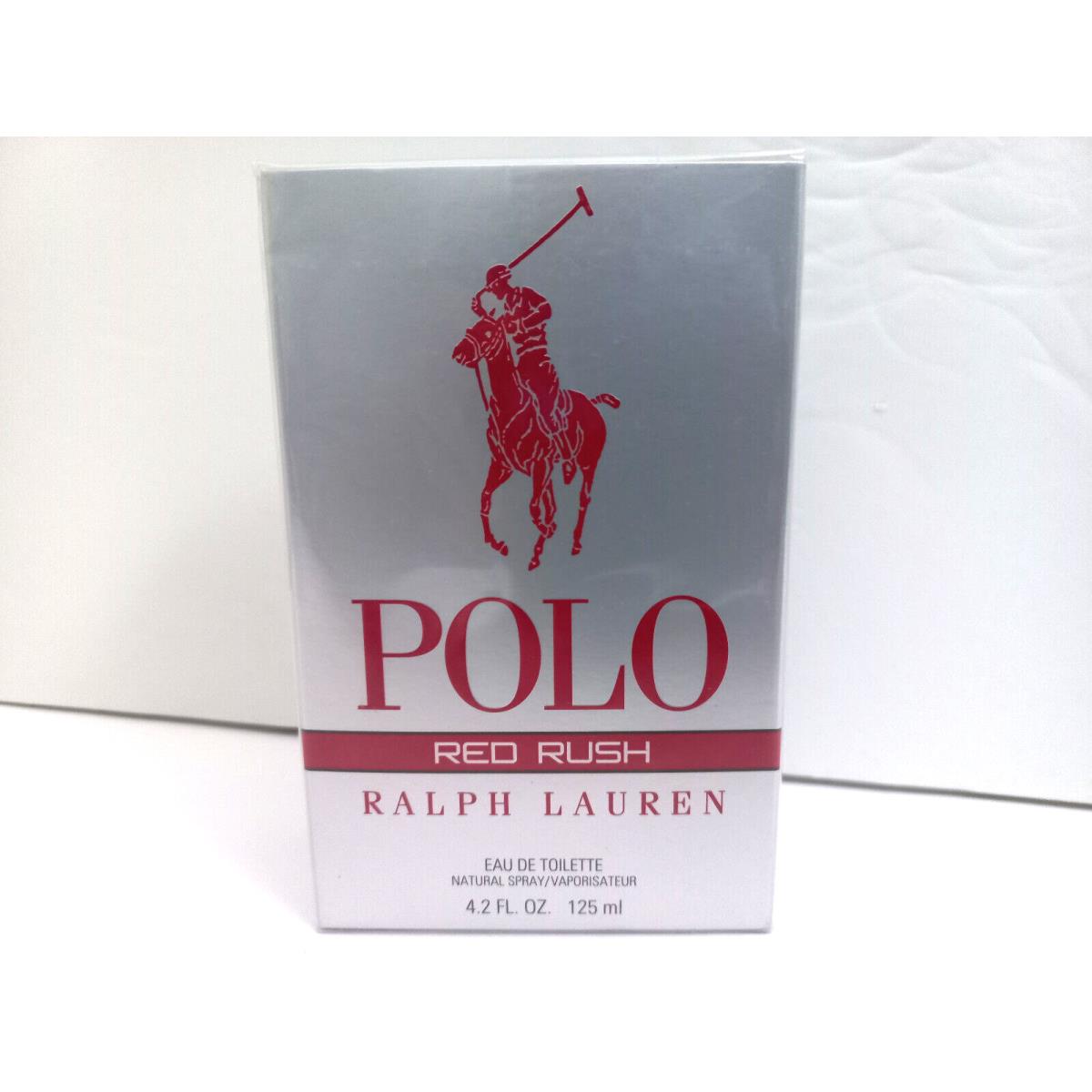 Polo Red Rush For Men By Ralph Lauren Eau de Toilette Spray 4.2 fl oz