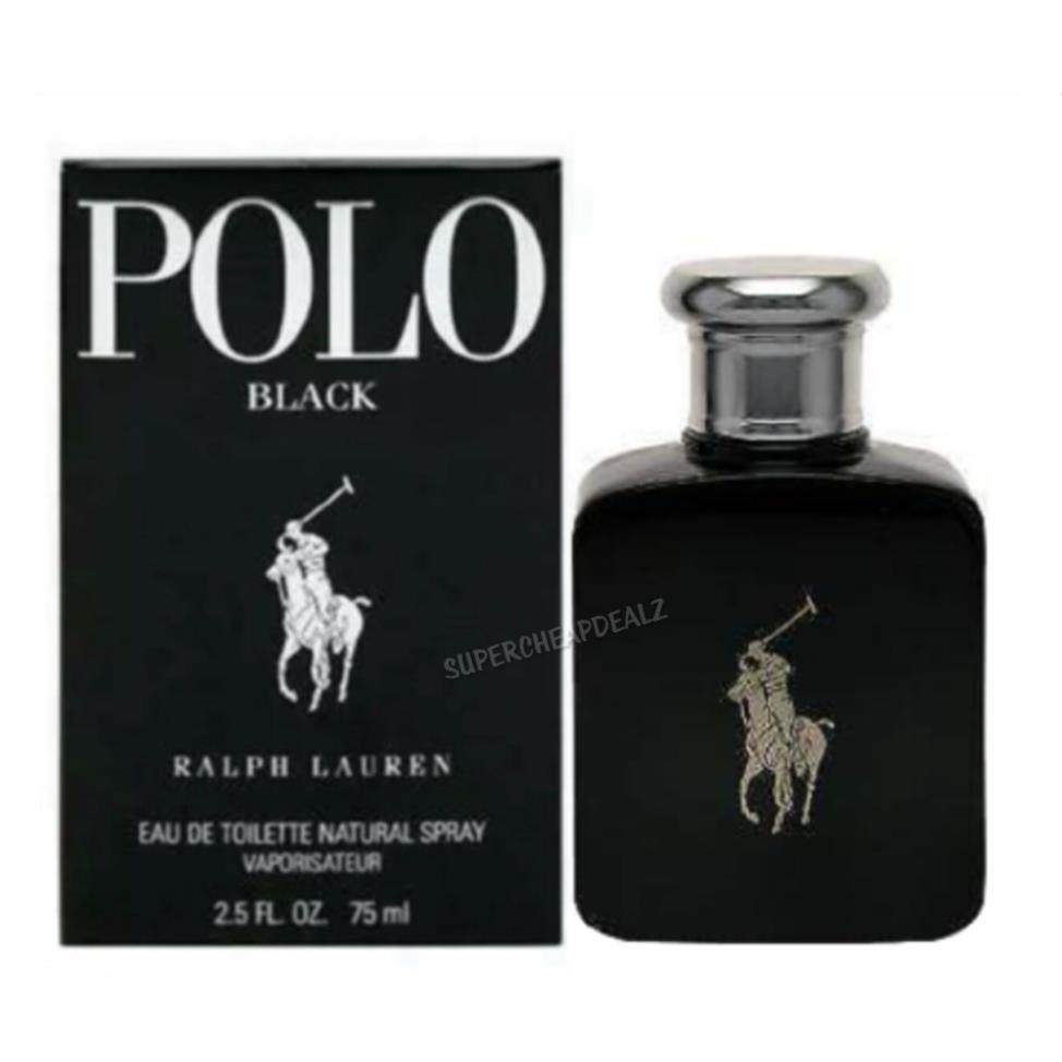 Polo Black by Ralph Lauren For Men 2.5 oz Edt Spray