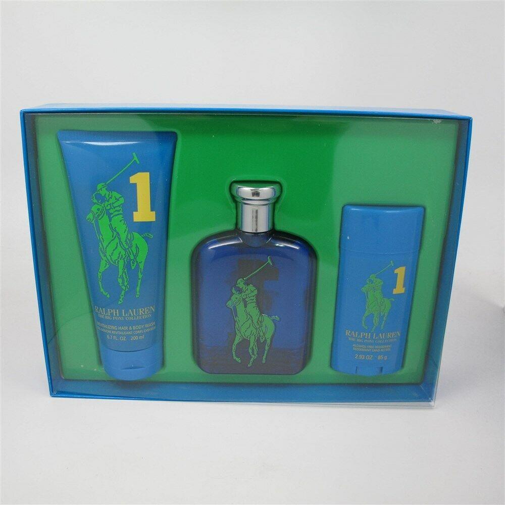 Big Pony 1 For Men by Ralph Lauren 3 Pc Set: 4.2 oz Edt Spray 6.7 oz S/g Deo