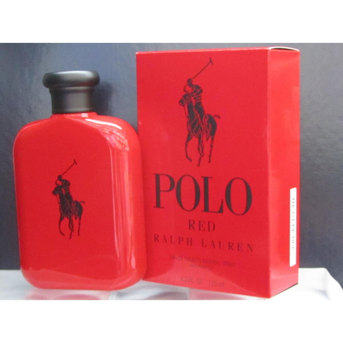 Polo Red by Ralph Lauren For Men 4.2 oz Eau de Toilette Spray