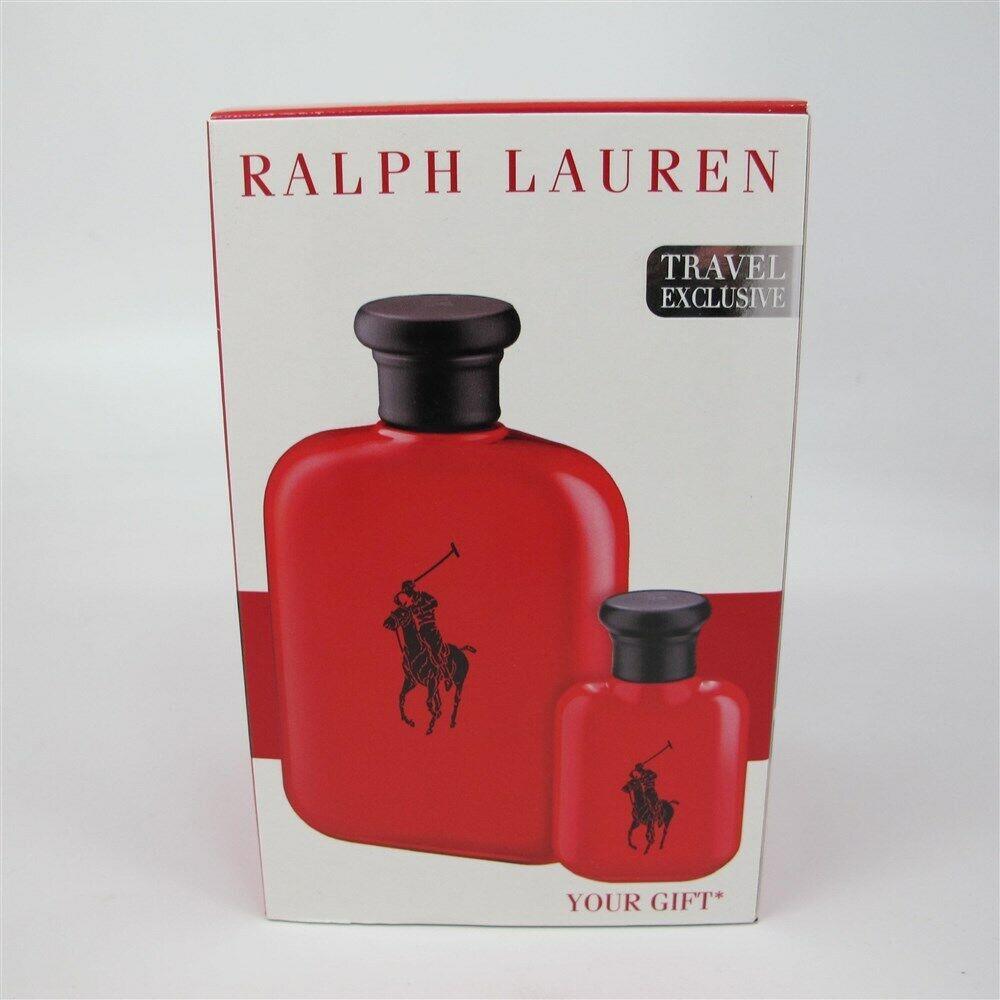 Polo Red by Ralph Lauren 2 Pc Set: 4.2 oz/125 ml Edt Spray 15ml/0.5 oz Edt