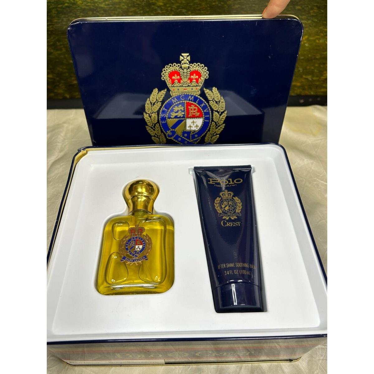 Ralph Lauren Polo Crest Cosmair 60ML Edt Spray/ 100ML Aftershave Soothing Balm