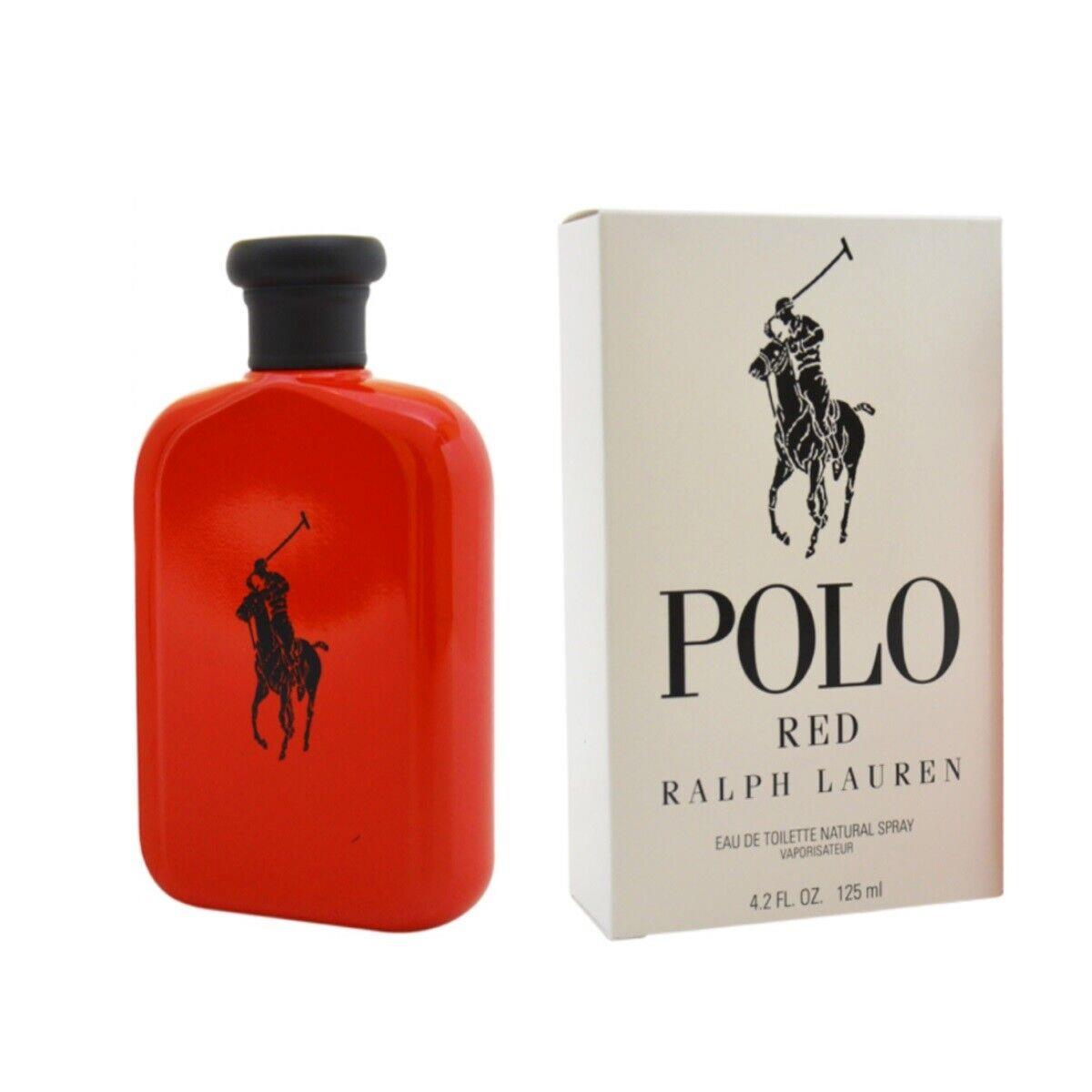 Ralph Lauren Polo Red Eau De Toilette Spray 4.2 oz / 125 ml Tst Box