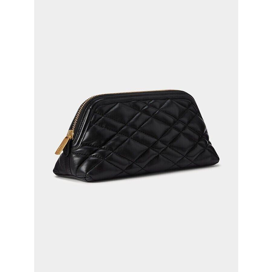 Ralph Lauren Polo ID Clutch Diamond Quilted Lamb Nappa Leather Case Bag Rare