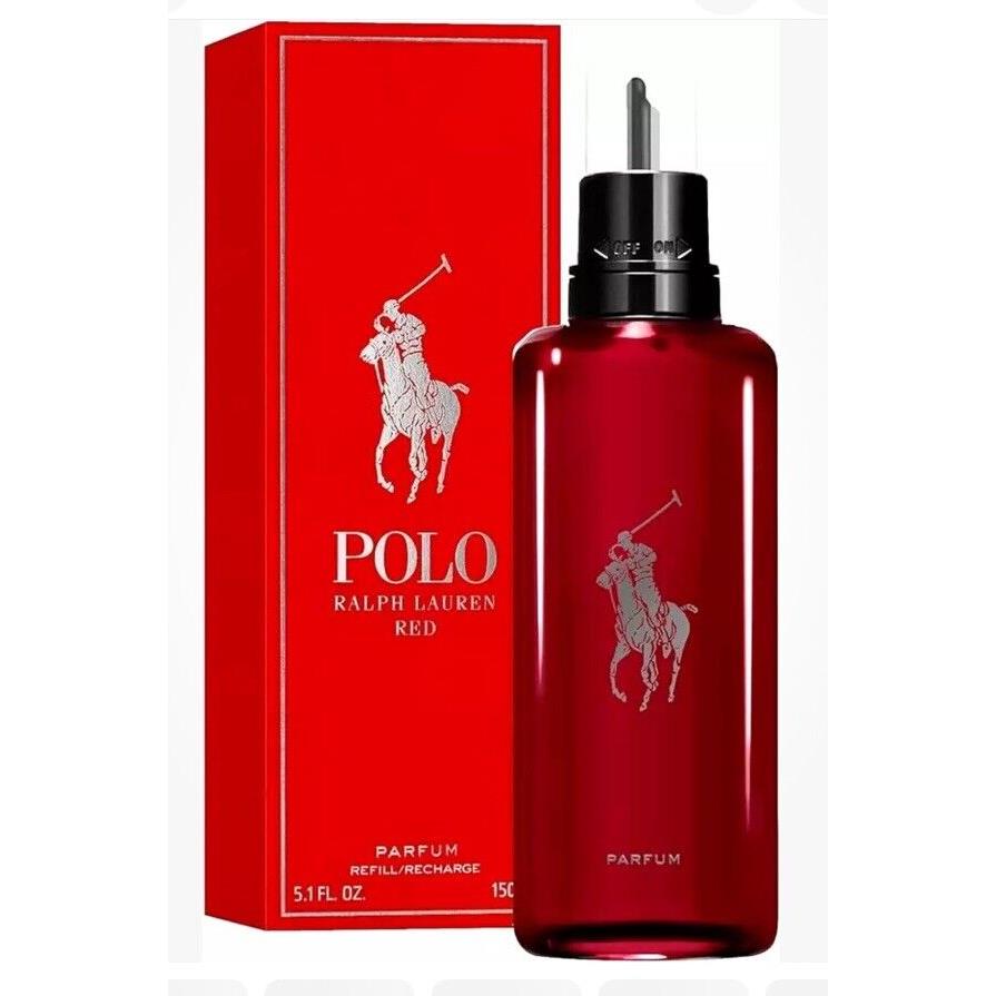 Ralph Lauren Polo Red Parfum 5.1 oz / 150 ml Refill / Recharge Men - Box