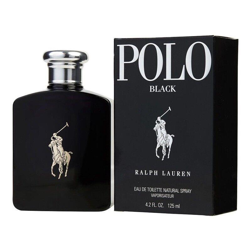 Ralph Lauren Polo Black Men 4.2 oz 125ml Edt Spray