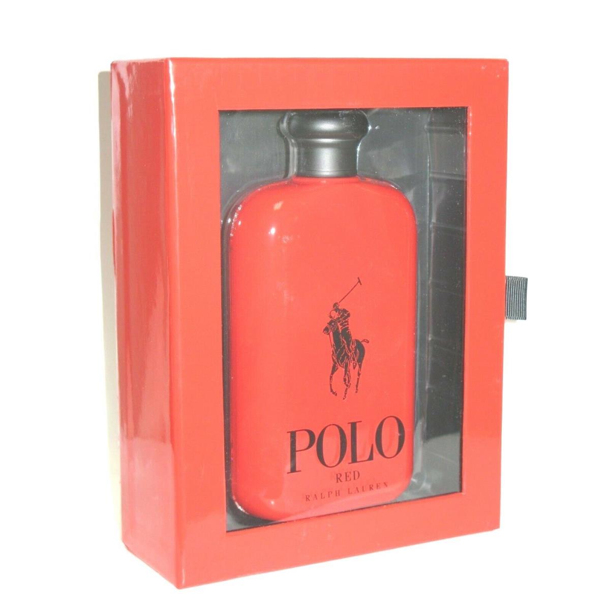 Ralph Lauren Polo Red Eau De Toilette For Men 6.7 oz / 200ml Edt Window Box