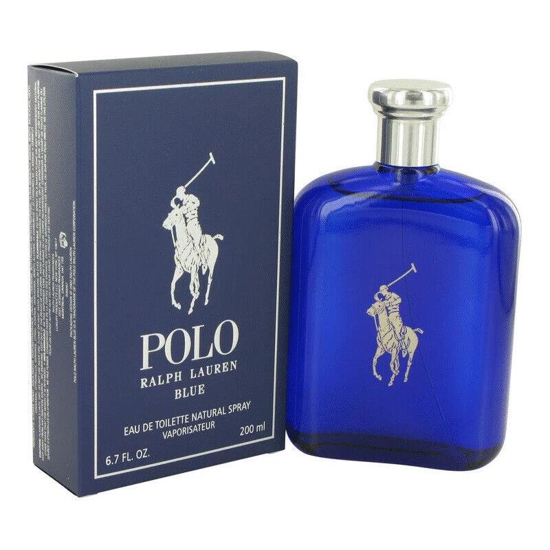 Polo Blue Ralph Lauren Men 6.7 oz 200 ml Eau De Toilette Spray