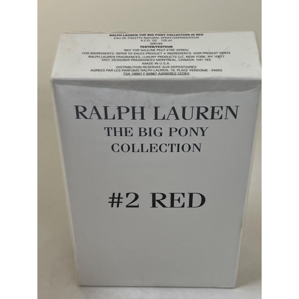 The Big Pony Collection 2 Red - Men By Ralph Lauren 4.2 Oz Eau De Toilette