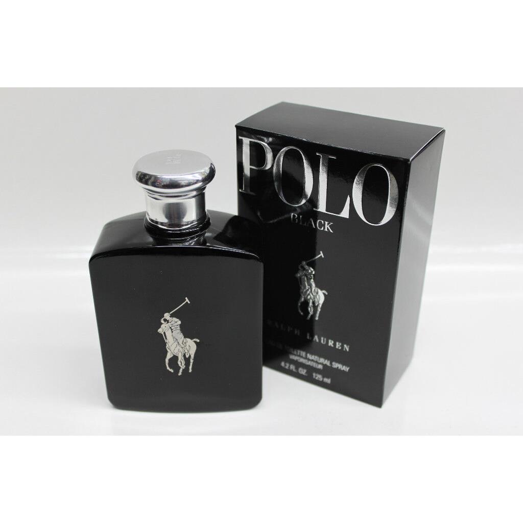 Ralph Lauren Polo Black 4.2 oz 125ml Spray Men`s Eau de Toilette