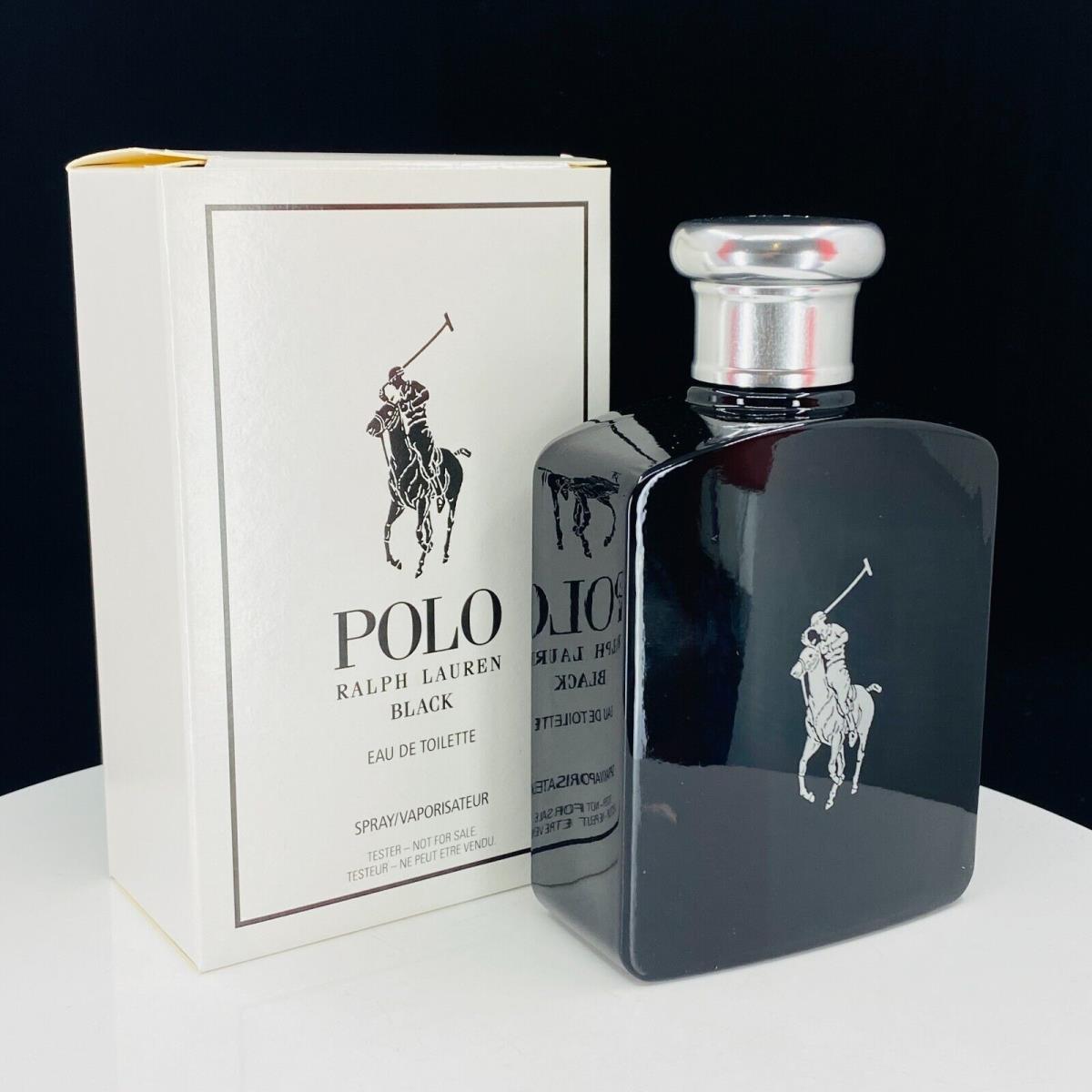 Polo Black Edt Spray For Men by Ralph Lauren 4.2oz - IN White Box Older