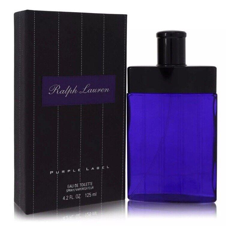 Purple Label Cologne by Ralph Lauren 4.2 oz 125 ml Eau De Toilette Spray