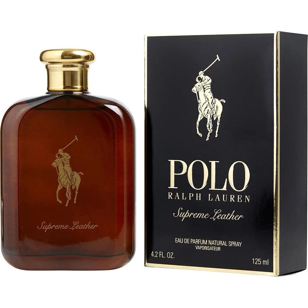 Polo Supreme Leather by Ralph Lauren For Men Edp 4.2 FL OZ / 125 ML Spray