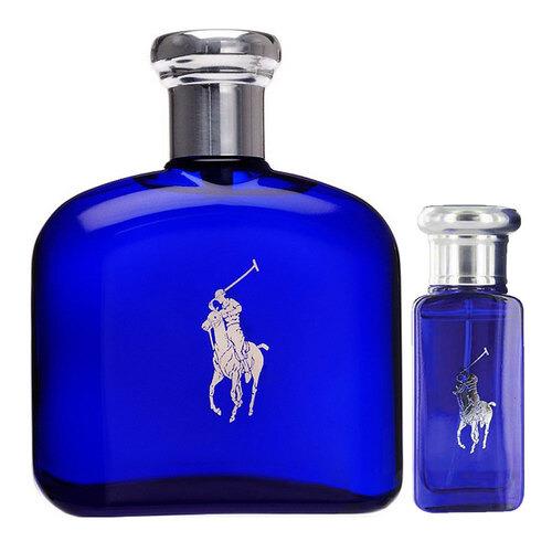 Polo Blue Gift Set by Ralph Lauren For Men 4.2 oz Edt Spray + 1.0 Edt Spray