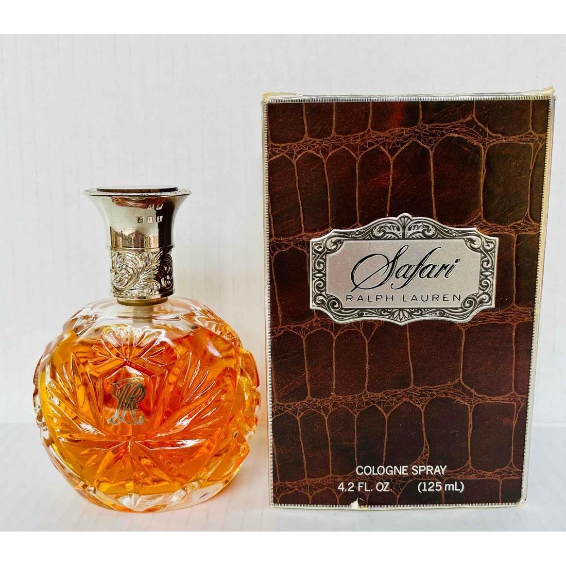 Vintage Ralph Lauren 1989 Cosmair Safari Cologne Spray 4.2 FL OZ/125mL Htf