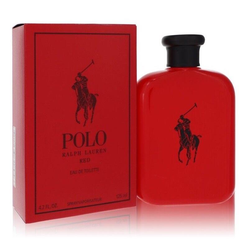 Polo Red By Ralph Lauren Men 4.2 oz 125 ml Eau De Toilette Spray