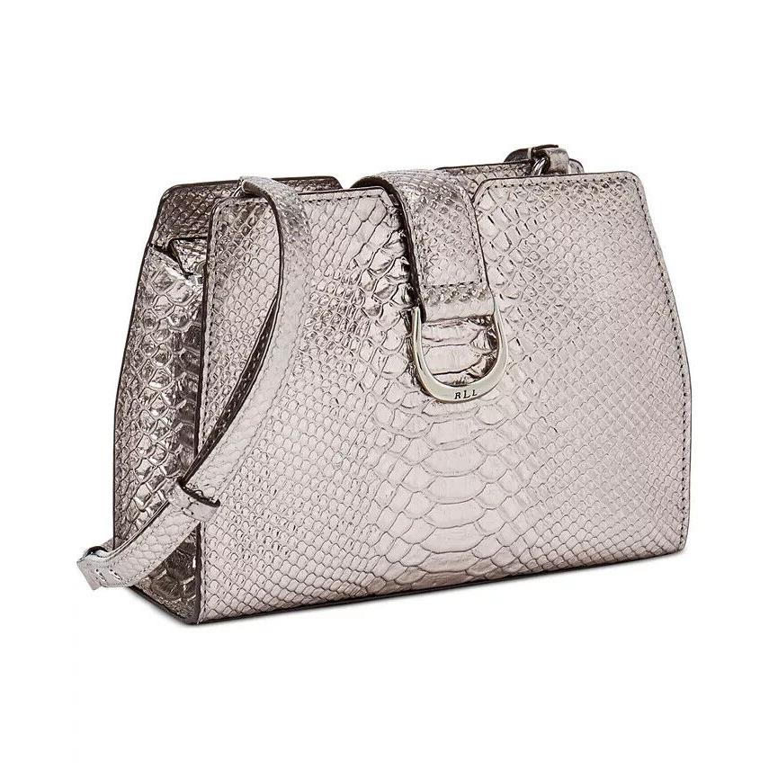 Lauren Ralph Lauren Bold Python Emboss Medium City Crossbody