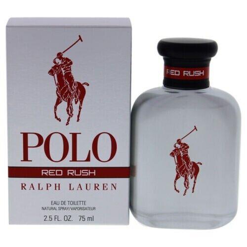 Polo Red Rush by Ralph Lauren For Men Edt 2.5 FL OZ / 75ML Natural Spray