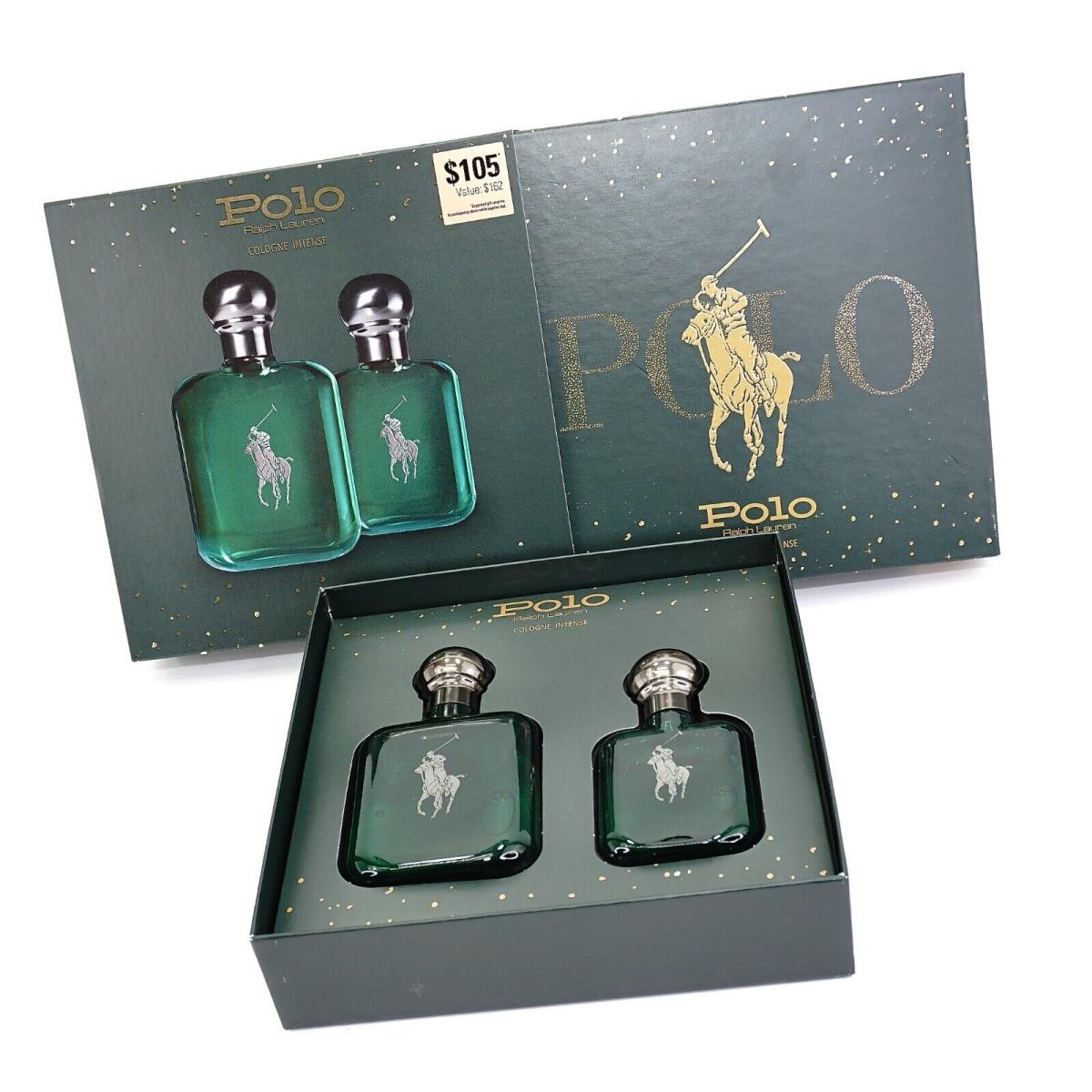 Ralph Lauren Polo Green Cologne Intense Spray 2PC Set - 4oz 2oz