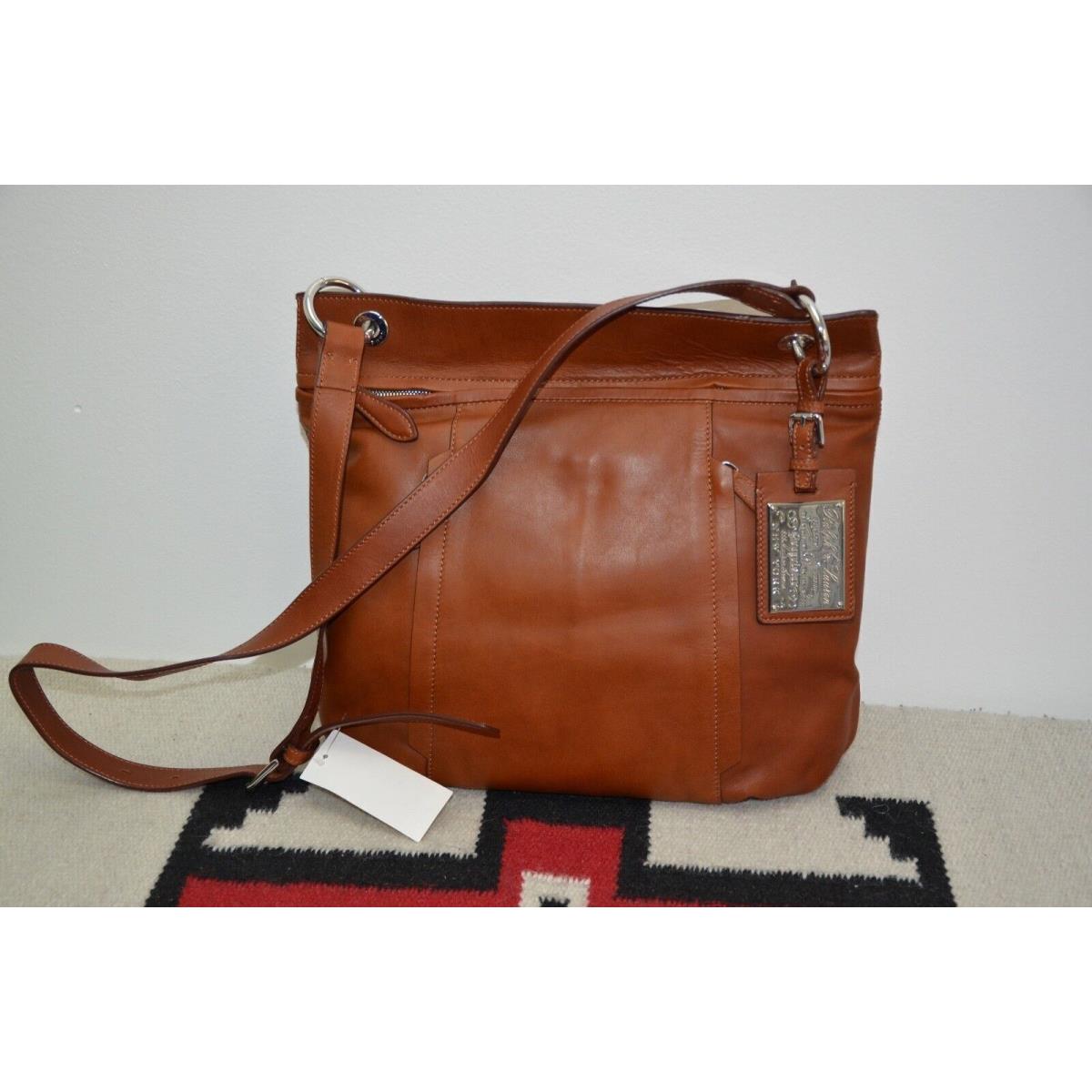 Ralph Lauren Brown Leather Crossbody Shoulder Messenger Bag