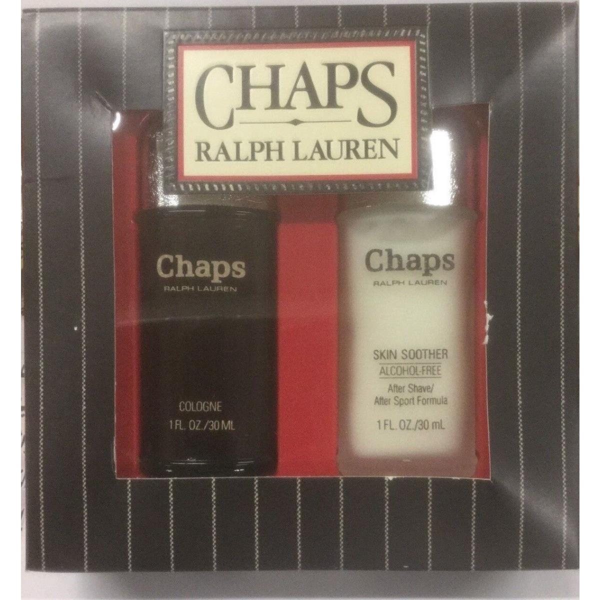 Chaps BY Ralph Lauren Set: Cologne 1 OZ with Alchol Free Skin Smoother 1 OZ New