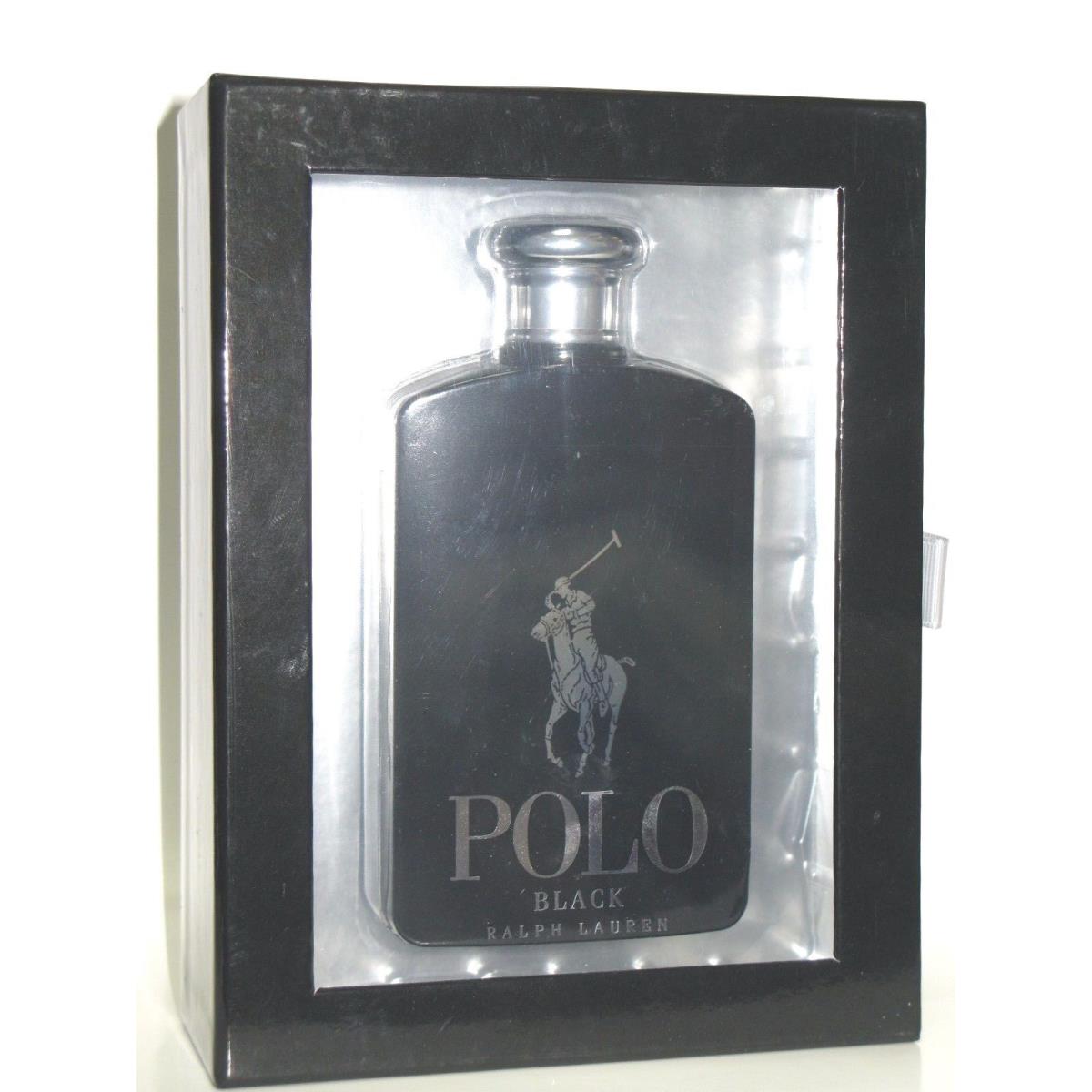 Ralph Lauren Polo Black Eau De Toilette For Men 6.7 oz / 200ml in Window Box