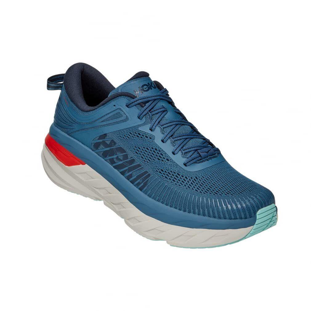 Hoka One One Bondi Real Teal/outer Space EE - Wide - Blue/White/Red