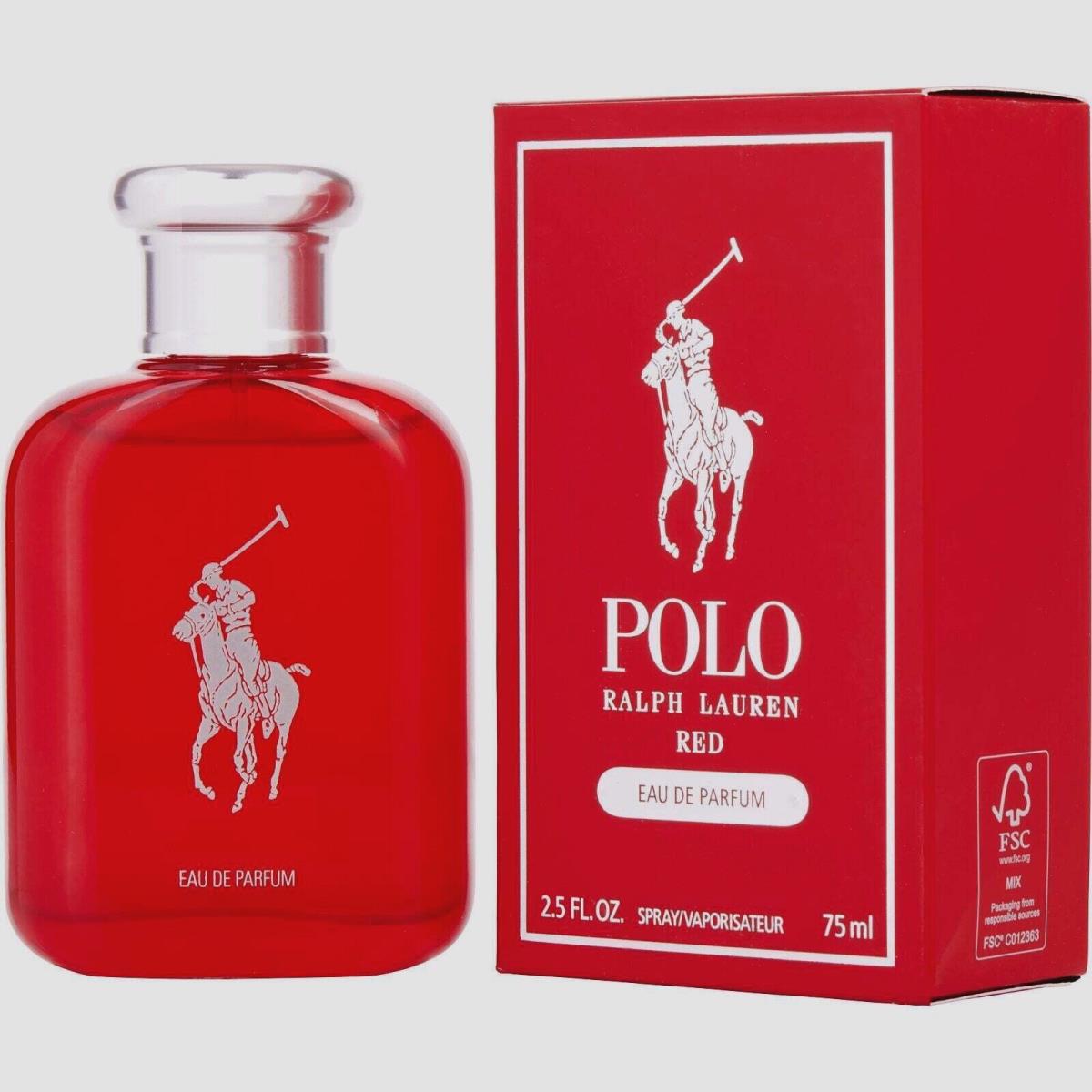 Polo Red by Ralph Lauren 2.5oz Eau De Parfum For Men Box