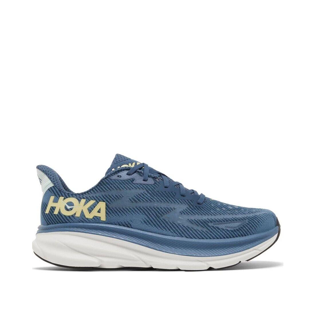 Hoka 1127895-MOBS Men`s Clifton 9 in Midnight Ocean/blue Steel - Medium - Blue