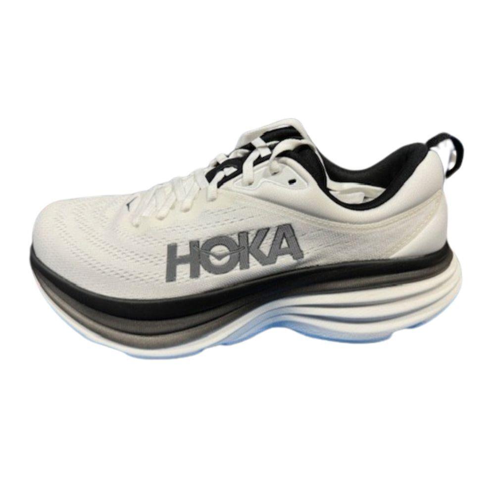 Hoka One One Mens Bondi 8 Running Shoe 1123202 - White/black - White/Black