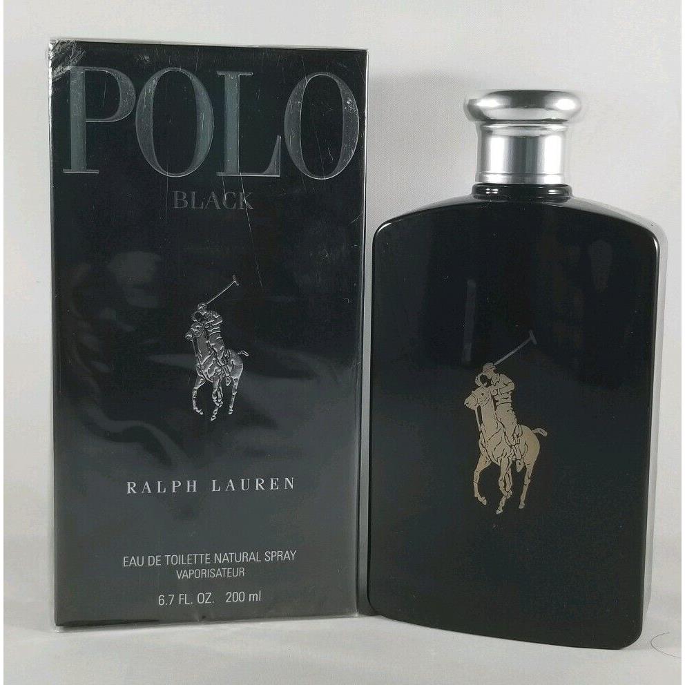 Polo Black by Ralph Lauren 200ml 6.7 Oz Eau De Toilette Spray Men Box