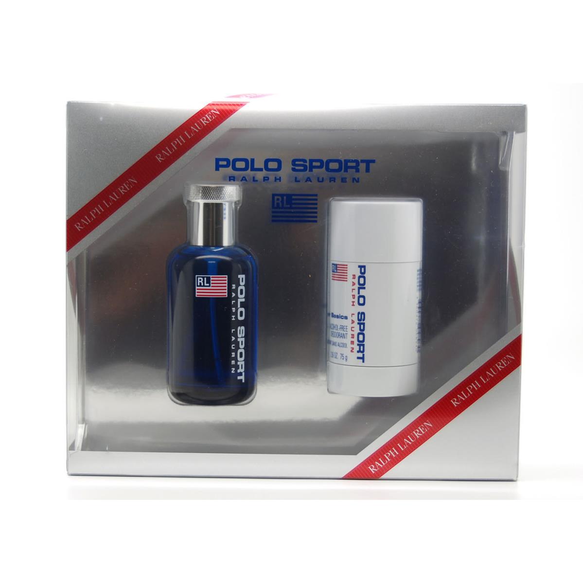 Polo Sport by Ralph Lauren Gift Set For Men 2.5 oz Edt Spray + 2.6 Deodorant