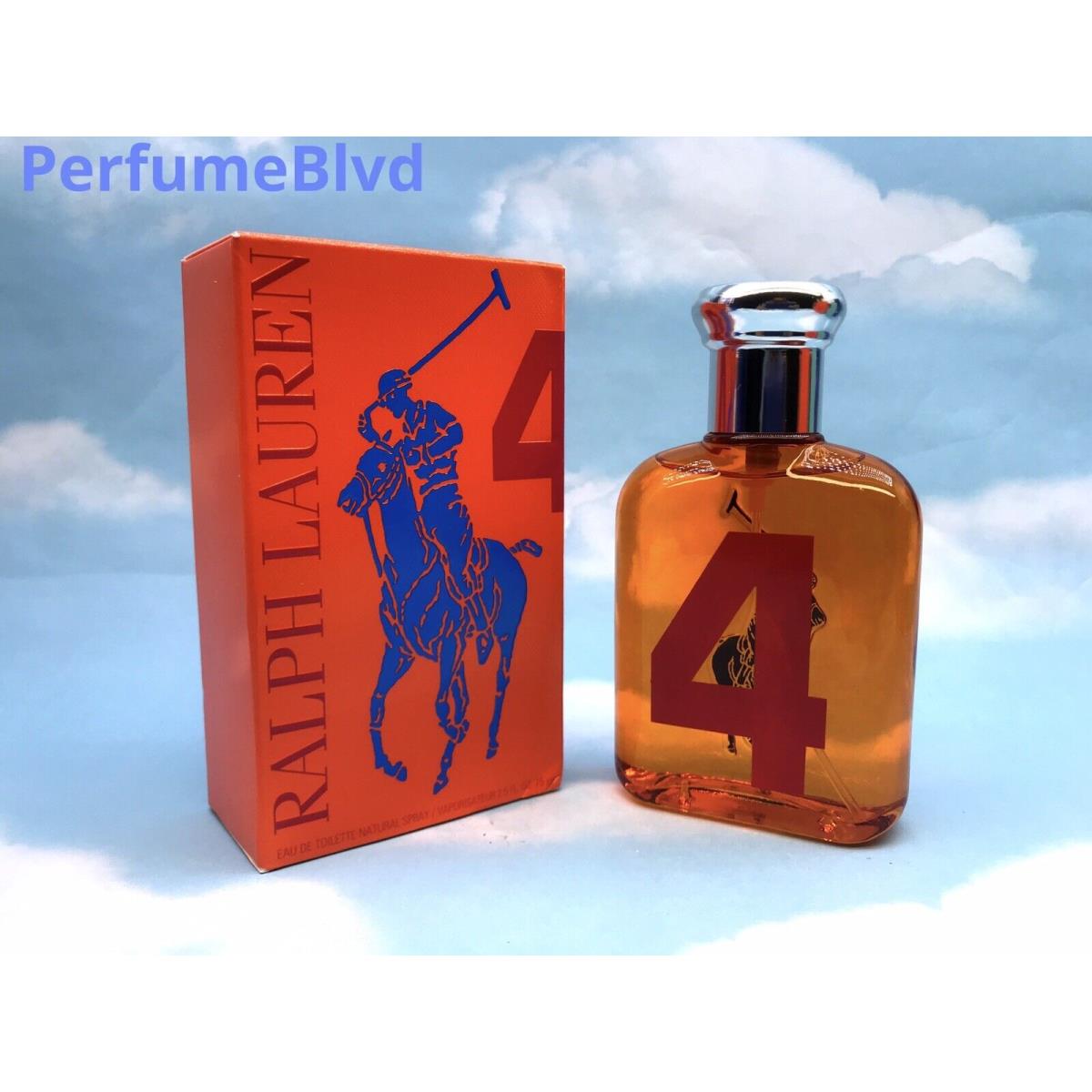 Polo Big Pony 4 BY Ralph Lauren 2.5 Fl.oz 75 ML Eau DE Toilette Spray