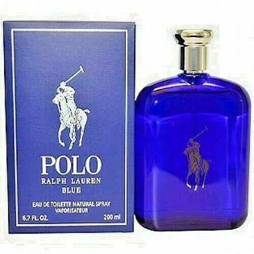 Polo Blue BY Ralph Lauren 6.7 OZ Eau DE Toilette Spray For Men Box