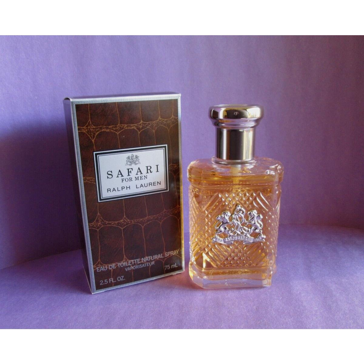 Safari For Men Vintage Eau de Toilette Spray 2.5 oz 75 ml Ralph Lauren