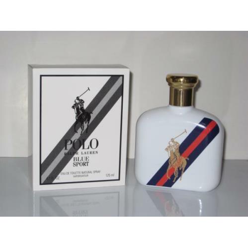 Polo Blue Sport by Ralph Lauren Eau De Toilette Spray 4.2 oz For Men Full