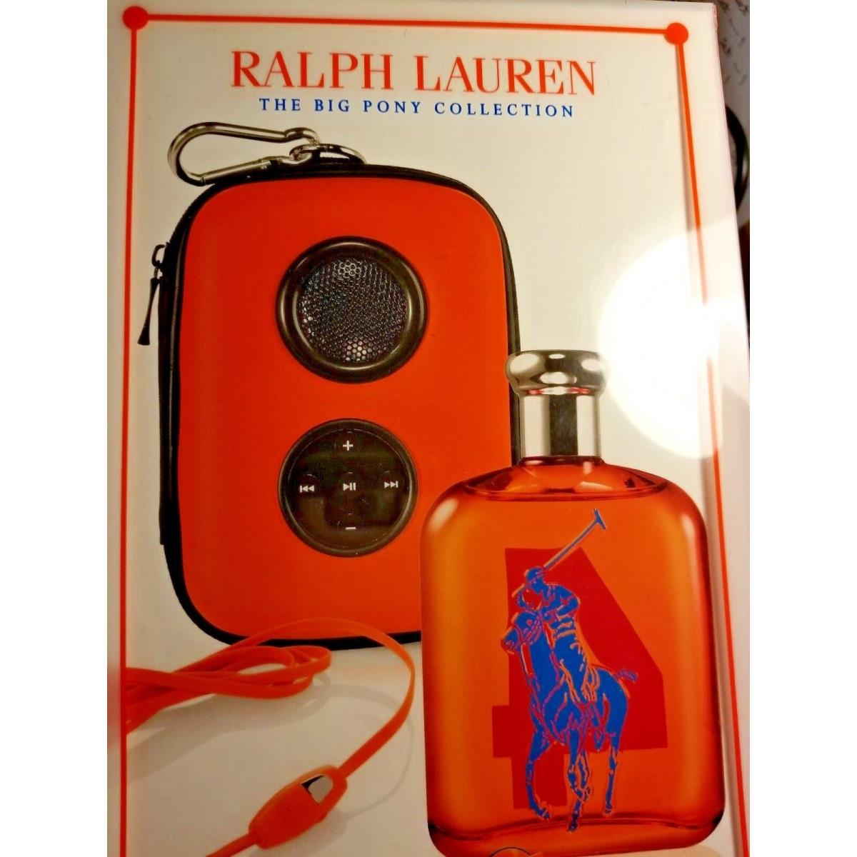 Ralph Lauren 4 The Big Pony Collection For Men 4.2 oz Edt Speaker Box Gift Set