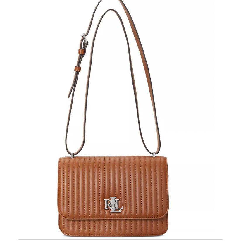 Ralph Lauren Quilted Nappa Leather Small Sophee Bag Lauren Tan