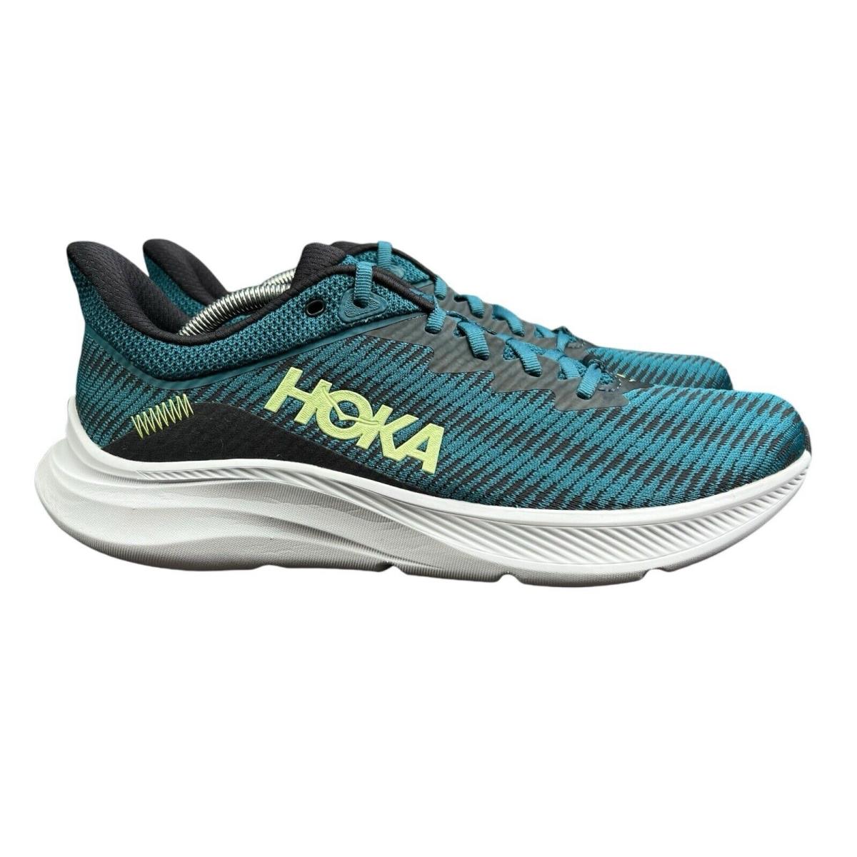 Hoka One One Solimar Blue Black Green Running Shoes Men`s Size 11.5 D