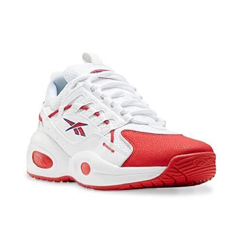 Reebok Unisex Solution Mid Basketball Shoe White/red 11.5 US Men