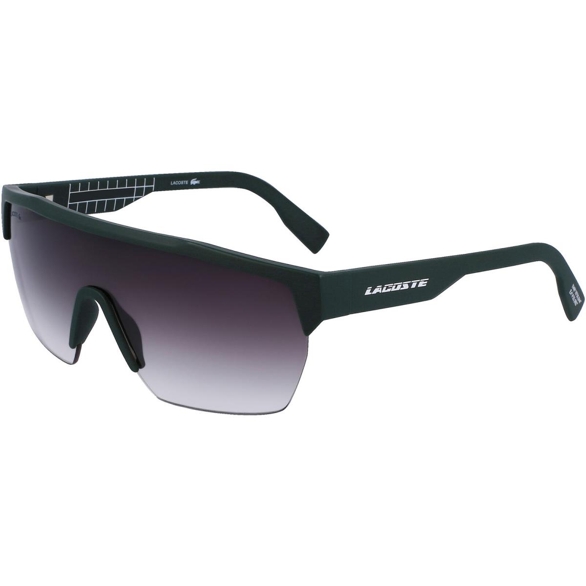 Lacoste Men`s Semi-rimless Shield Sunglasses w/ Gradient Lens - L989S