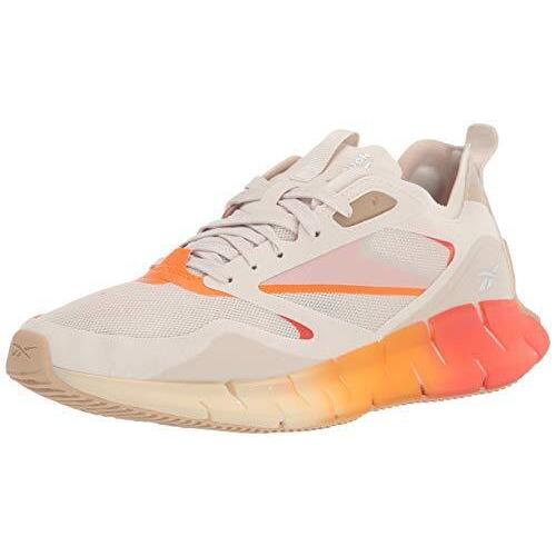 Reebok Women`s Zig Kinetica Horizon Alabaster/utility Beige/carotene 8 - Alabaster/Utility Beige/Carotene