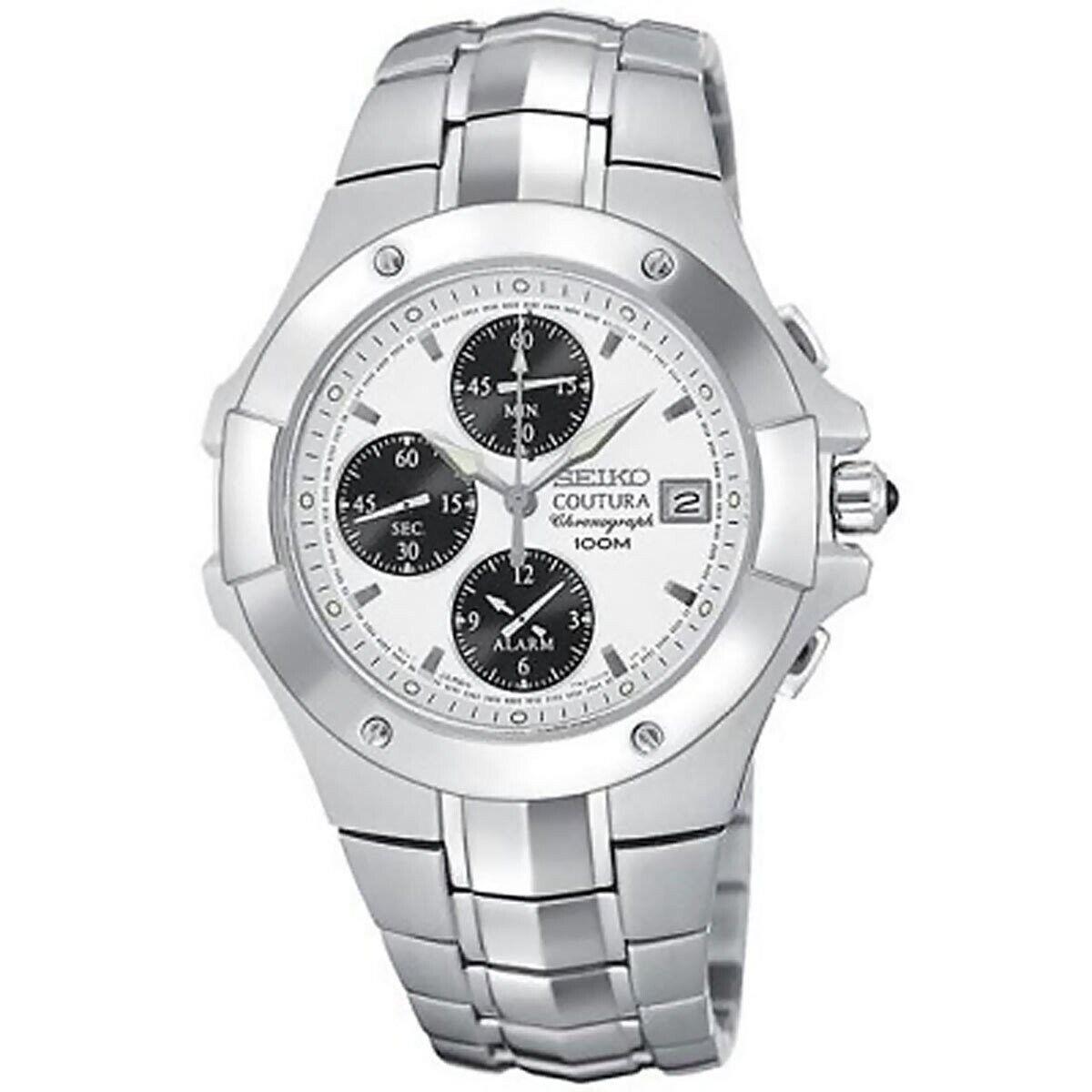 Seiko Men`s Coutura Quartz Chronograph Alarm Watch SNAE55