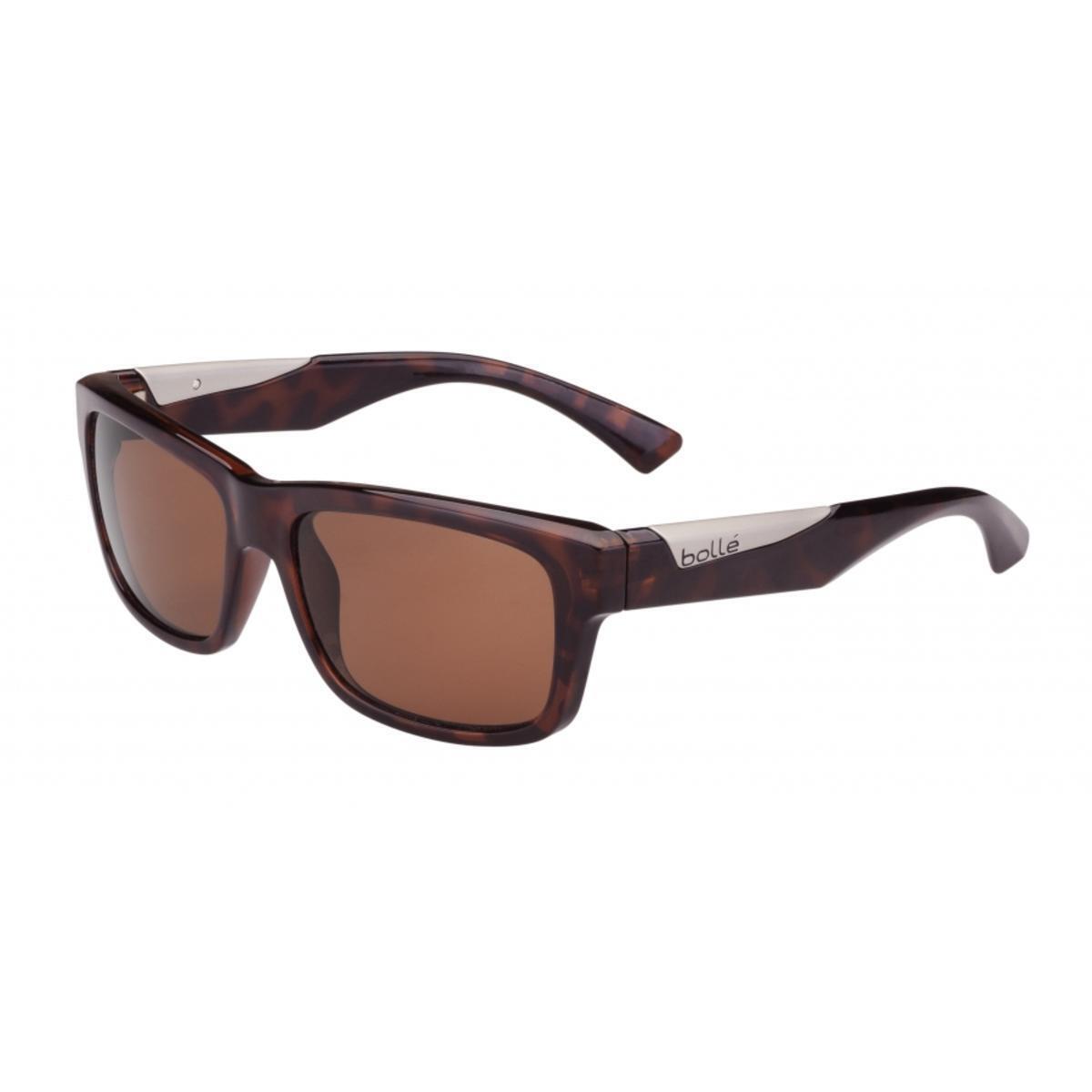 Bolle Jude Sunglasses Shiny Tortoise HD Polarized Brown